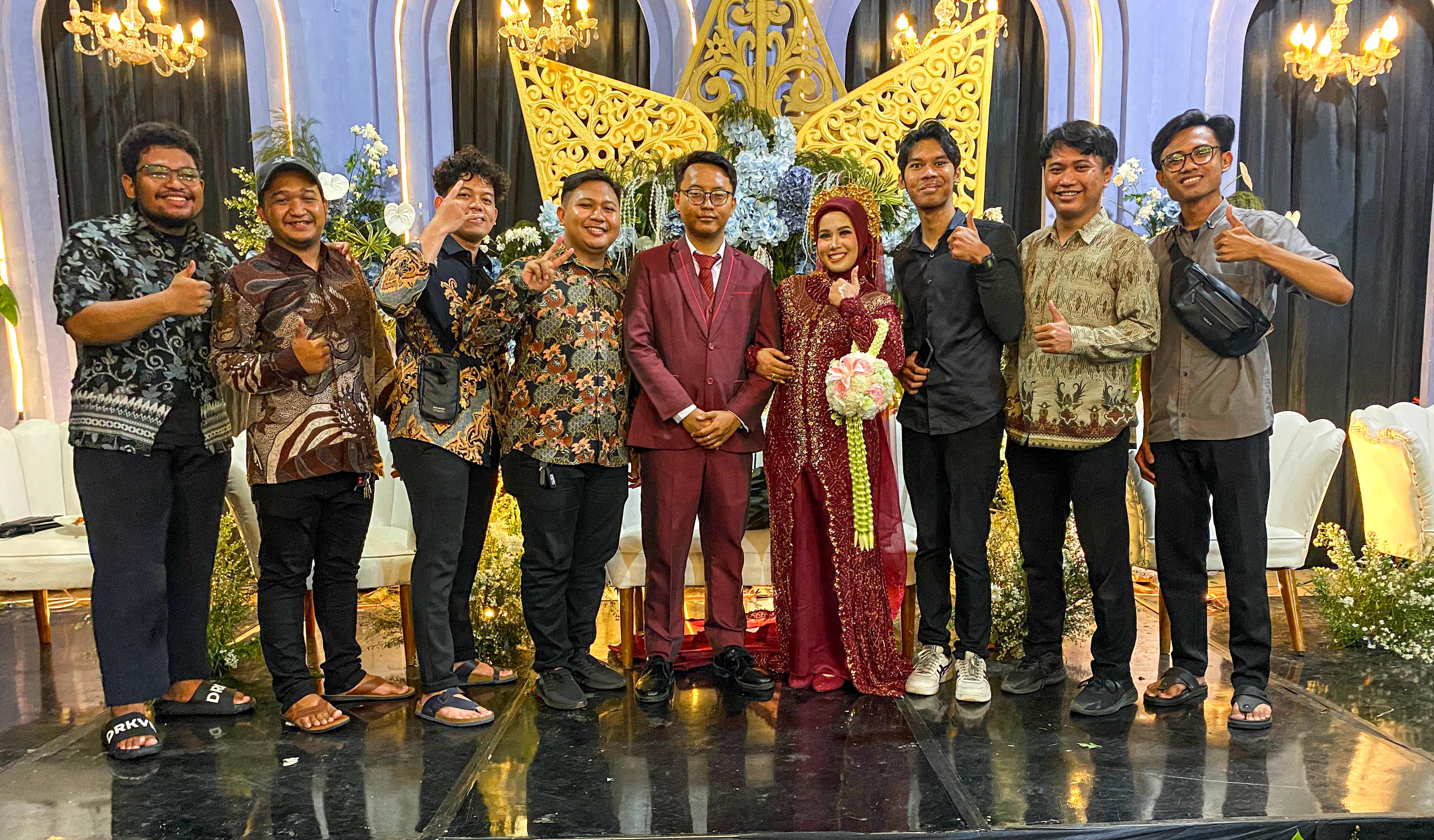 Abul Team menghadiri pernikahan Aji